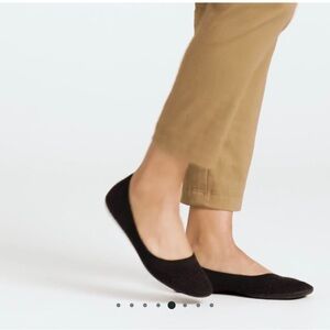 Allbirds TREE BREEZERS Jet Black Knit Flats Size W6. Pre-owned